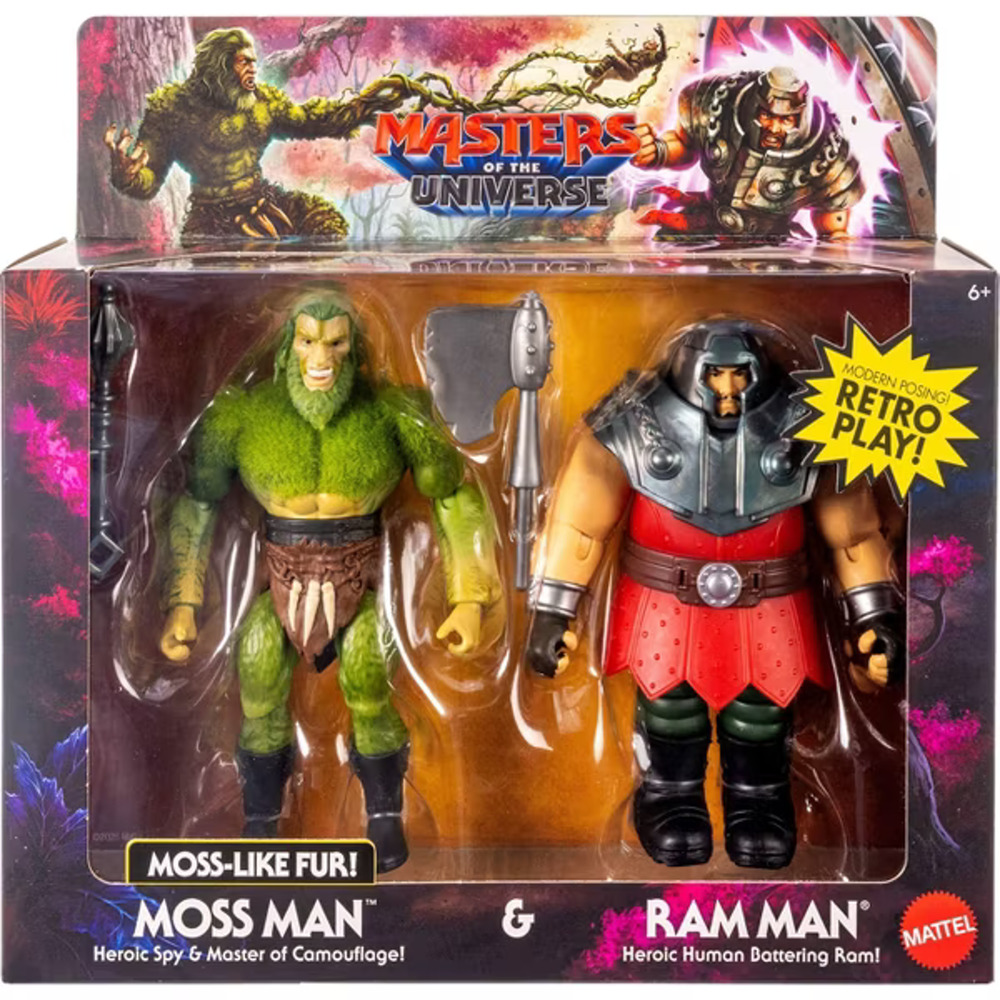Masters of the Universe Origins MOSS MAN & RAM MAN 2026 Movie Figure 2pk In Hand